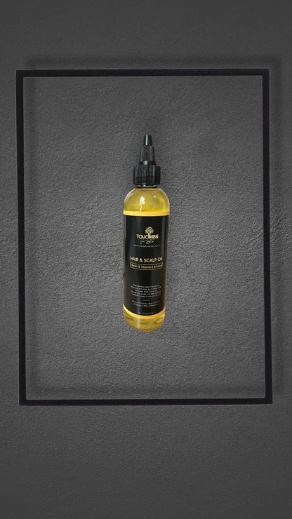 Touchable Roots Hair & Scalp Oil | Infused with Biotin and Vitamin E for Stronger, Healthier Hair | 4 fl. oz