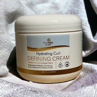 Hydrating Curl Defining Cream - Enhances & Defines Curls with Natural Luminous Shine | Lasting Hold | No Crunch | Premium Quality - 4 oz.