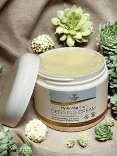 Hydrating Curl Defining Cream - Enhances & Defines Curls with Natural Luminous Shine | Lasting Hold | No Crunch | Premium Quality - 4 oz.