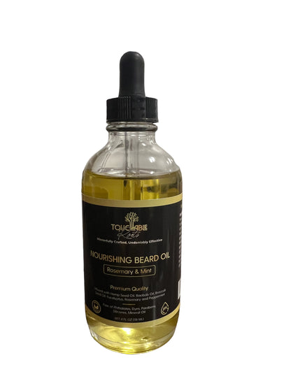 Men's Nourishing Beard Oil - Premium Quality | Rosemary & Mint - 4 oz.