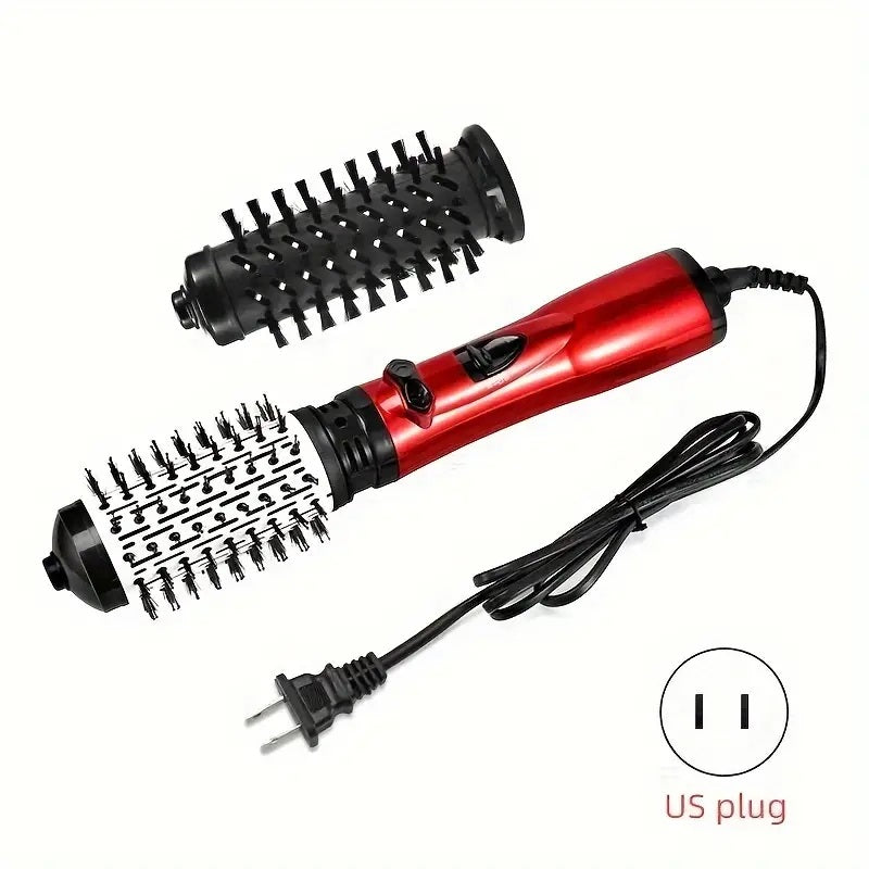 Versatile Ionic Hot Air Brush - One Step Hair Dryer, Curler, & Straightener for Effortless, Salon-Quality Styling