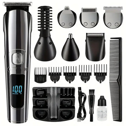 Beard Trimmer - Electric Shaver | 18 in 1 Super Grooming Kit | USB Charging and Premium Lithium Battery