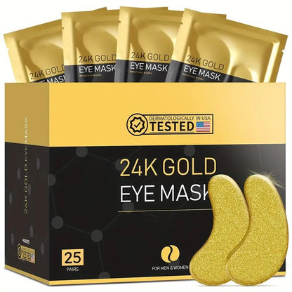 Maskiss 24k Gold Under Eye Patches – Ultimate Under Eye Treatment for Dark Circles and Puffiness - 25 pairs