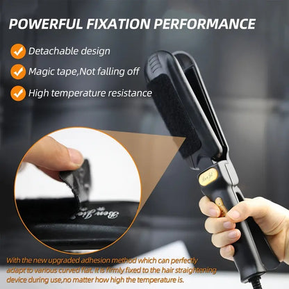 Flat Iron Comb Attachment | Effortless Hair Straightening, High-Temperature Resistant, Compact Styling Tool for All Hair Types