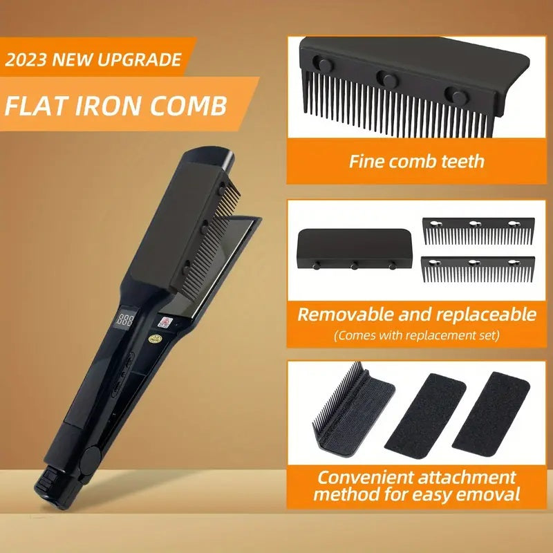 Flat deals iron comb hair styling tools